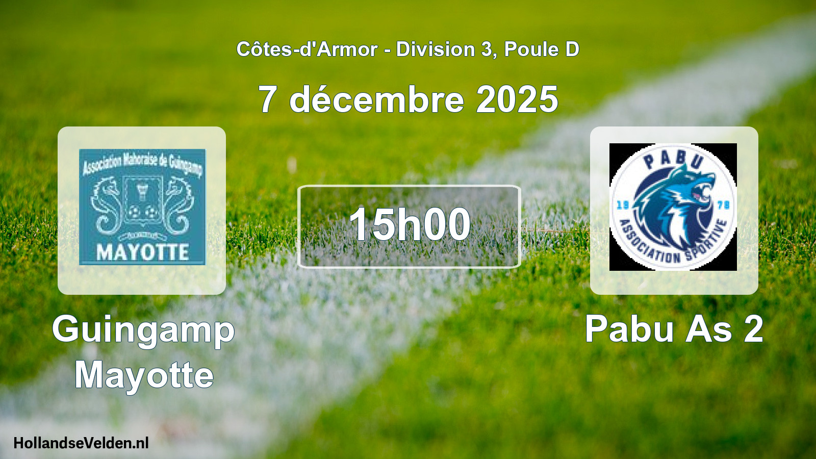 Geplande wedstrijd: Guingamp Mayotte - Pabu As 2 (7 décembre 2025)