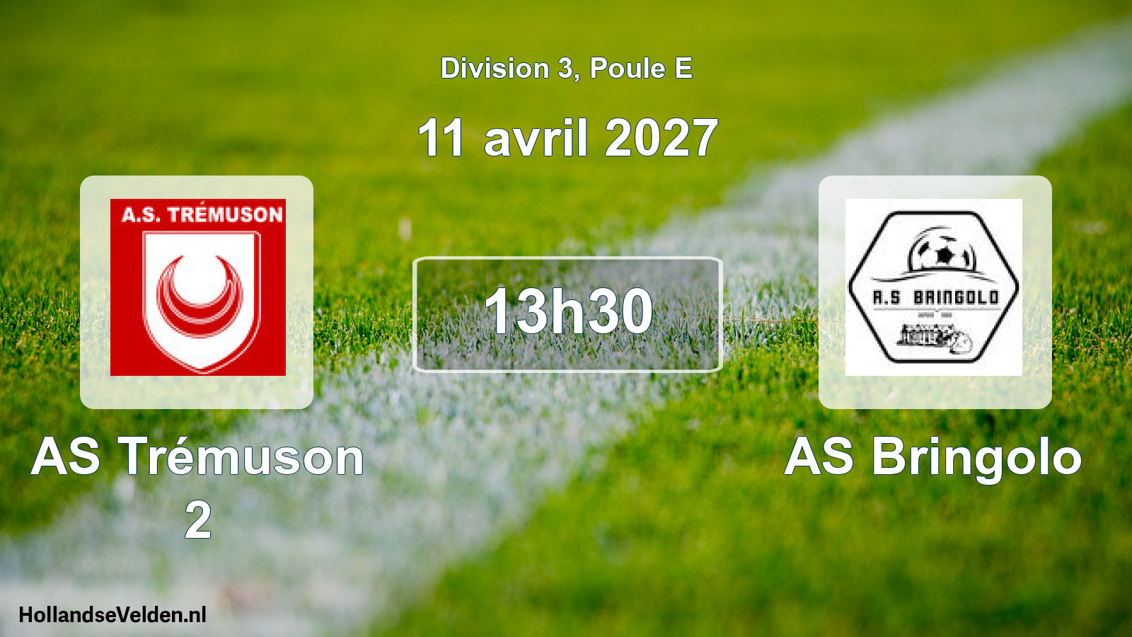 Geplande wedstrijd: AS Trémuson 2 - AS Bringolo (11 april 2027)
