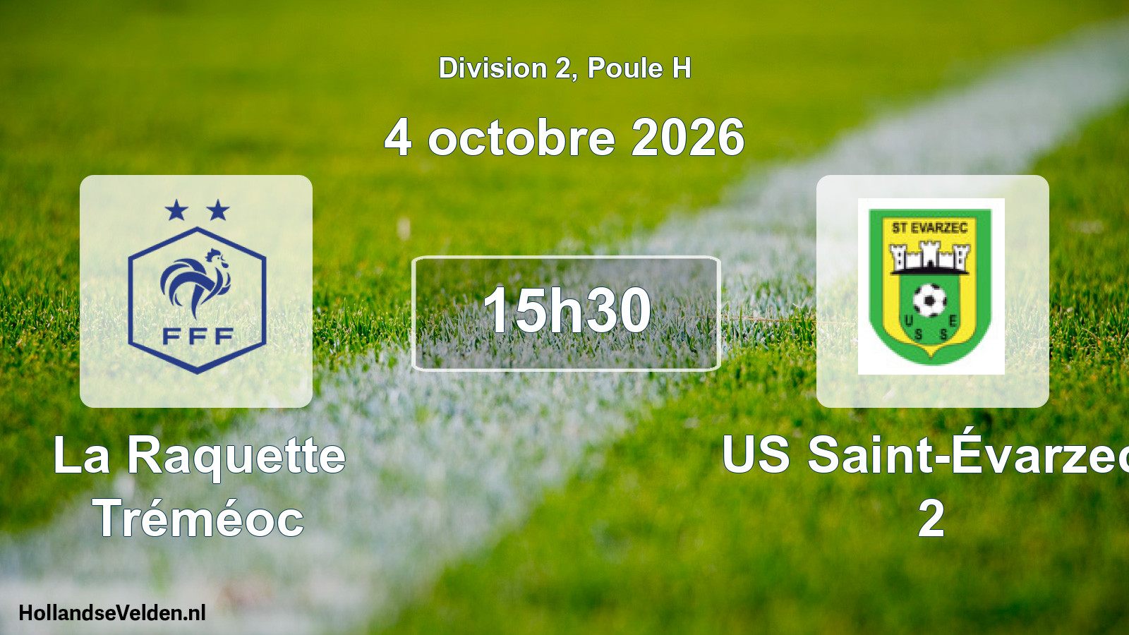 Scheduled Match: La Raquette Tréméoc - US Saint-Évarzec 2 (4 October 2026)