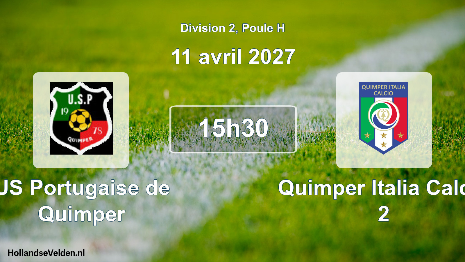 Scheduled Match: US Portugaise de Quimper - Quimper Italia Calcio 2 (11 April 2027)