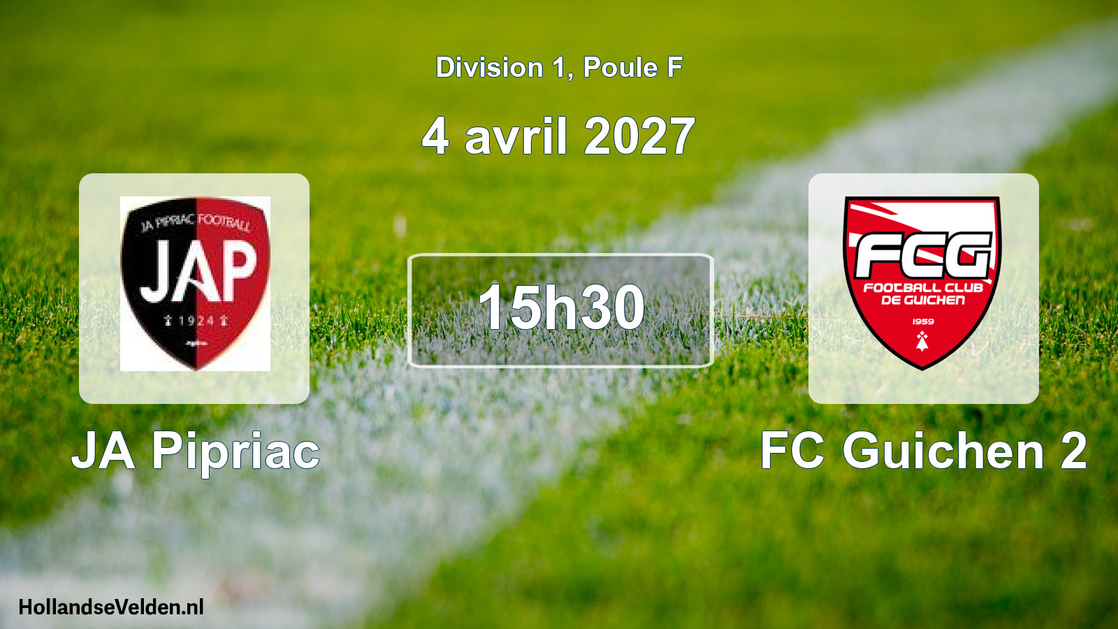Scheduled Match: JA Pipriac - FC Guichen 2 (4 April 2027)