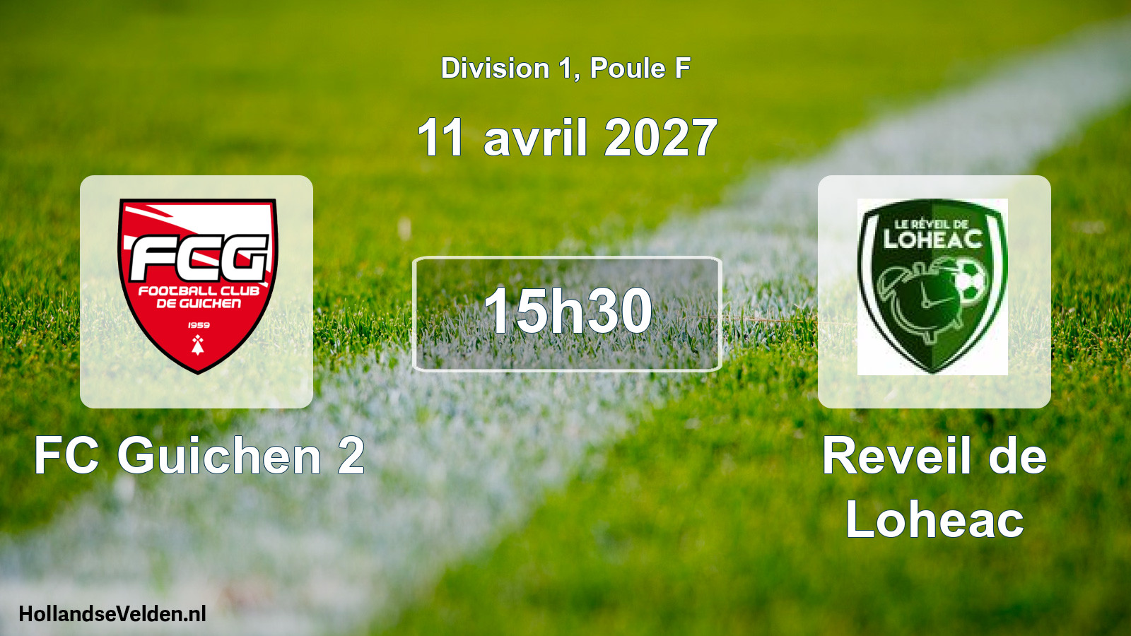 Scheduled Match: FC Guichen 2 - Reveil de Loheac (11 April 2027)