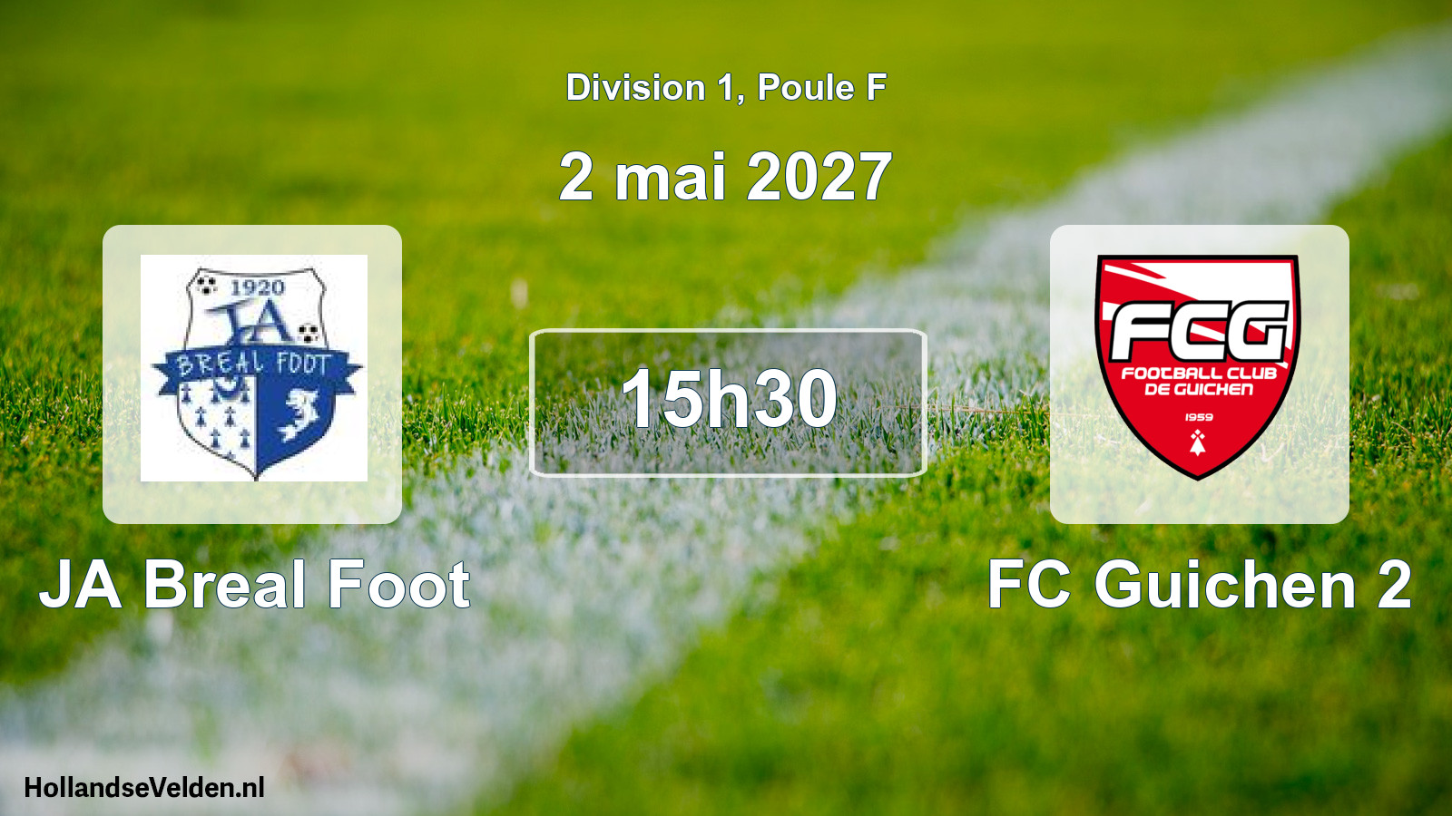 Scheduled Match: JA Breal Foot - FC Guichen 2 (2 May 2027)