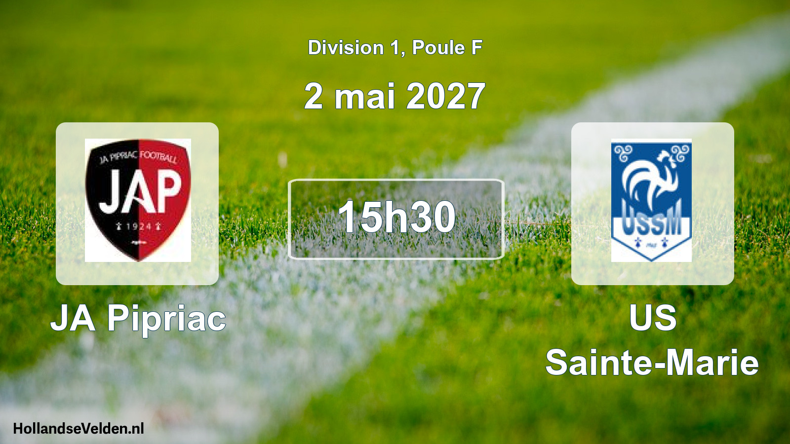 Scheduled Match: JA Pipriac - US Sainte-Marie (2 May 2027)