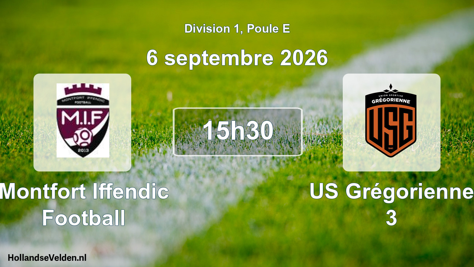 Scheduled Match: Montfort Iffendic Football - US Grégorienne 3 (6 September 2026)