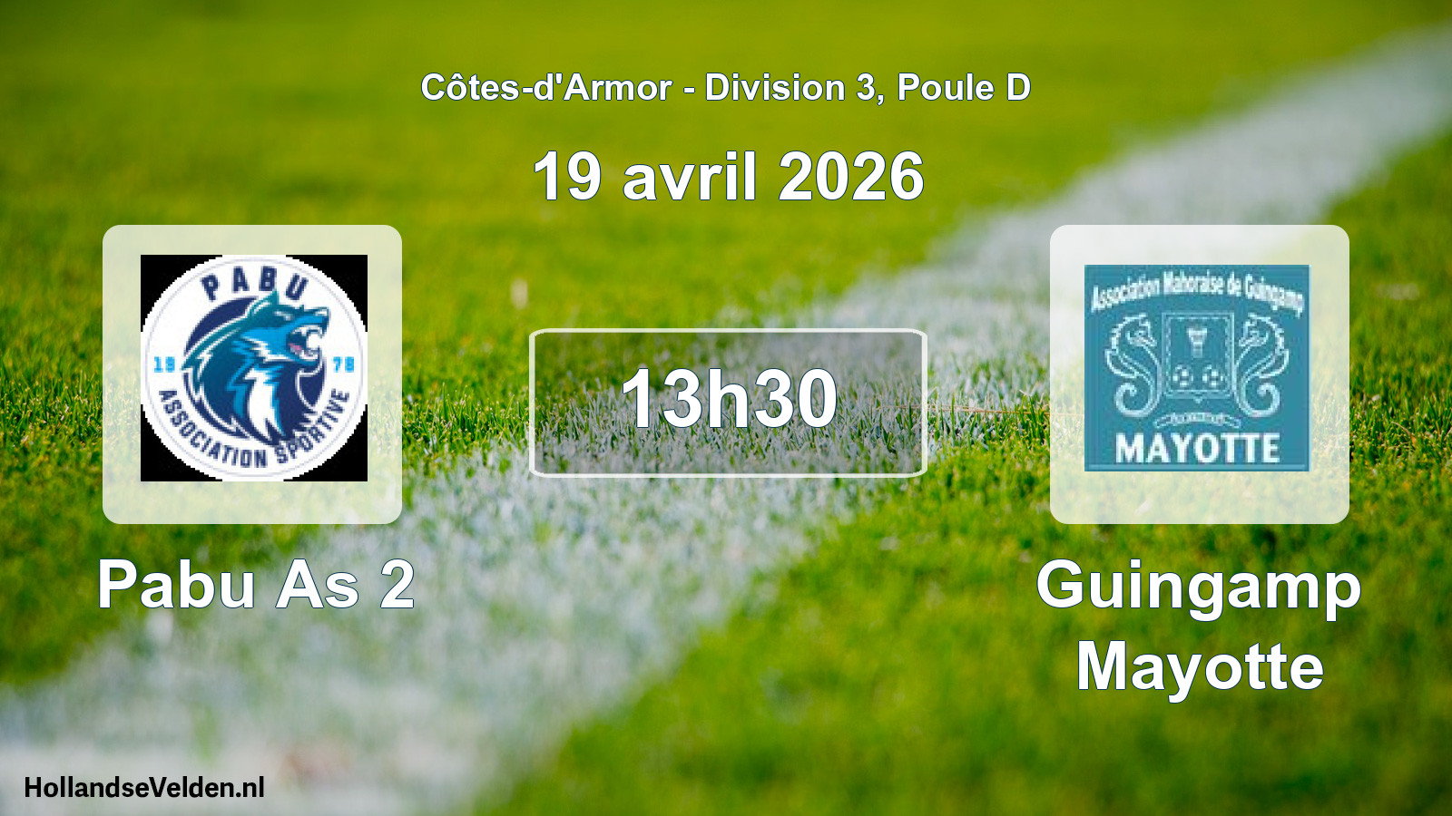 Scheduled Match: Pabu As 2 - Guingamp Mayotte (19 April 2026)