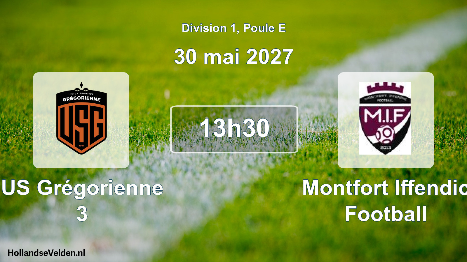 Scheduled Match: US Grégorienne 3 - Montfort Iffendic Football (30 May 2027)