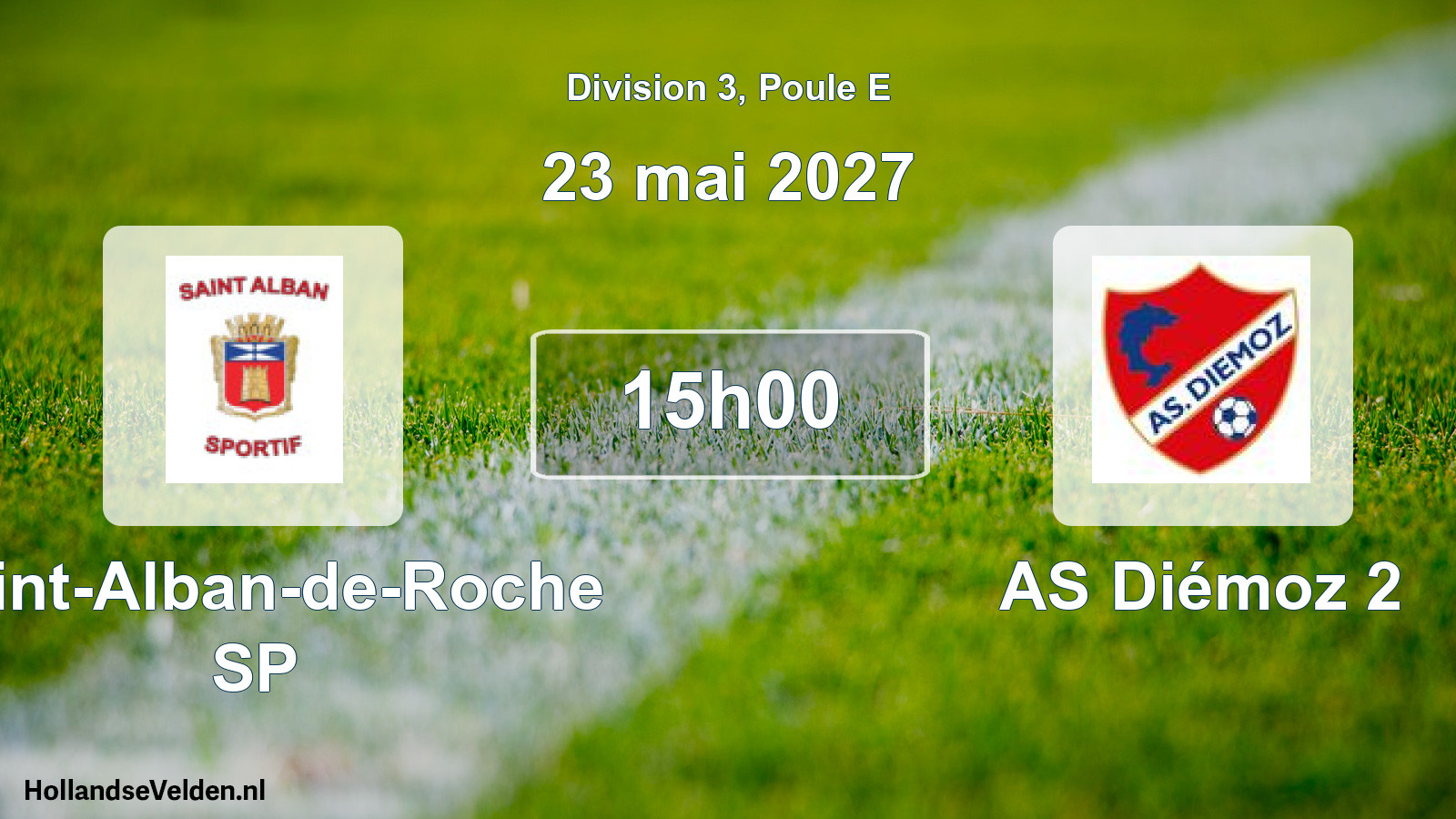 Match programmé: Saint-Alban-de-Roche SP - AS Diémoz 2 (23 mai 2027)