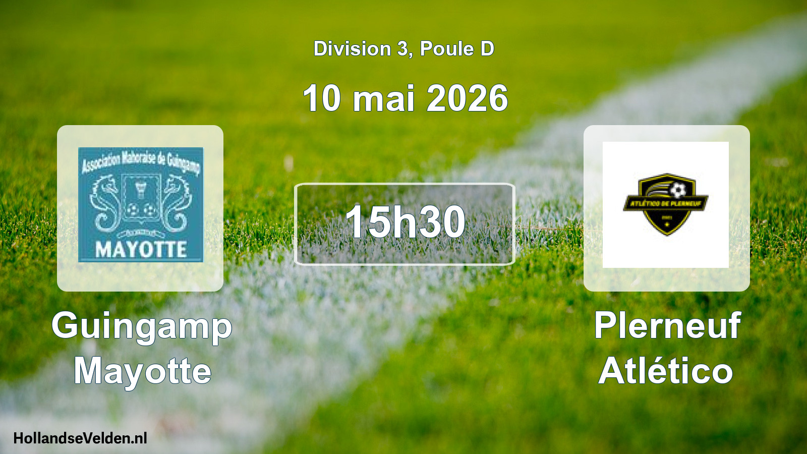 Geplande wedstrijd: Guingamp Mayotte - Plerneuf Atlético (10 mei 2026)