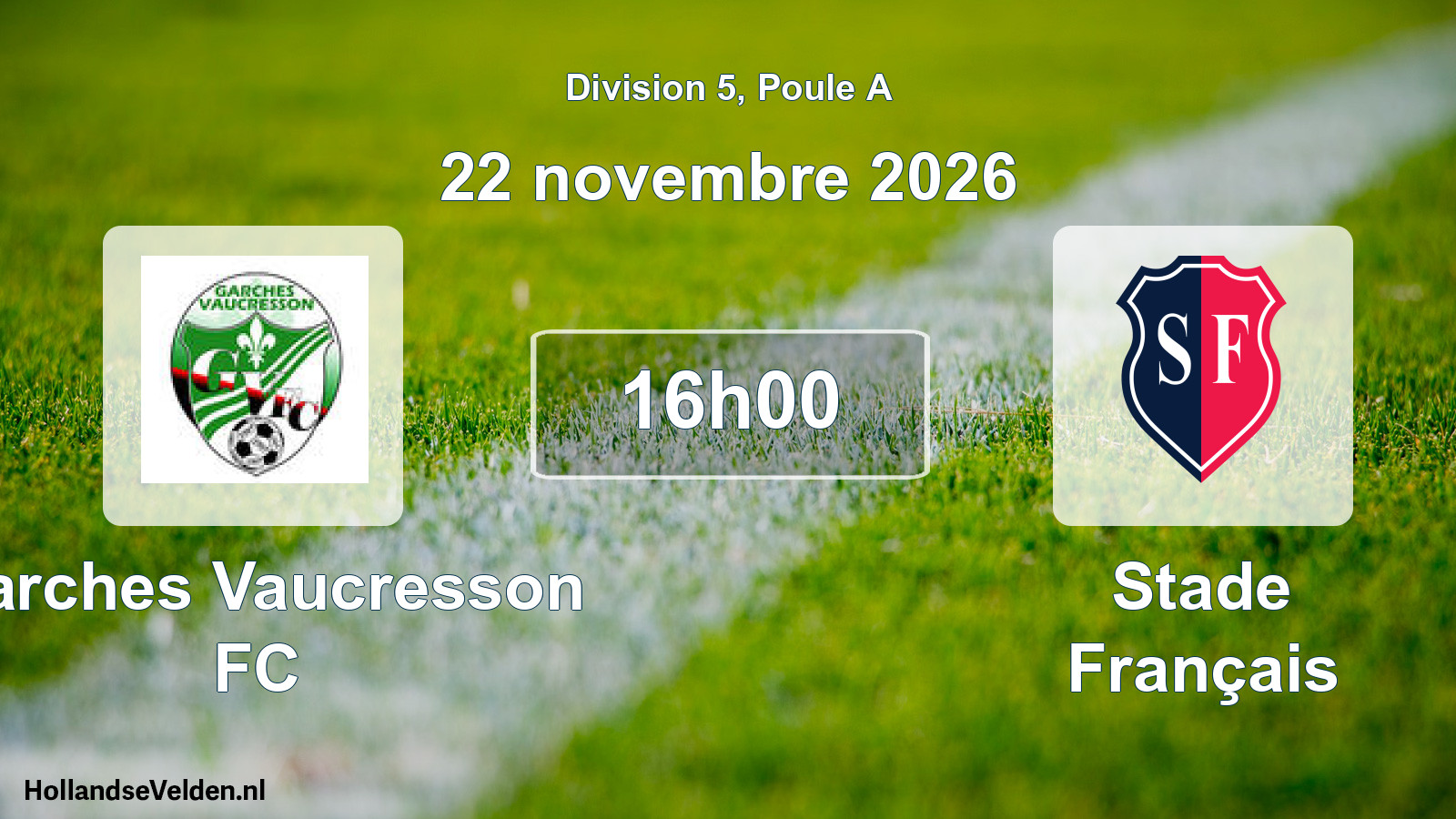 Scheduled Match: Garches Vaucresson FC - Stade Français (22 November 2026)