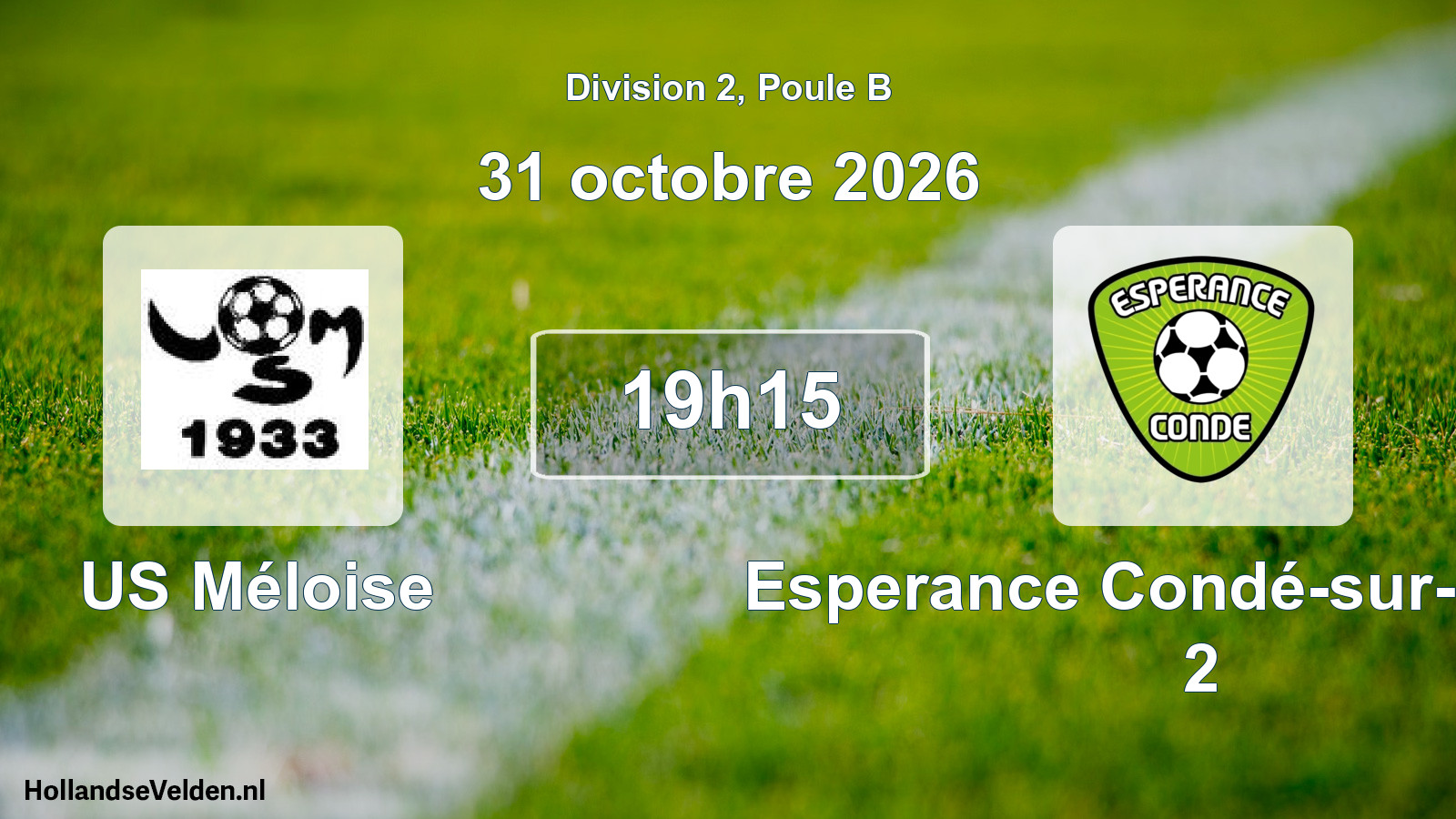 Match programmé: US Méloise - Esperance Condé-sur-Sarthe 2 (31 octobre 2026)