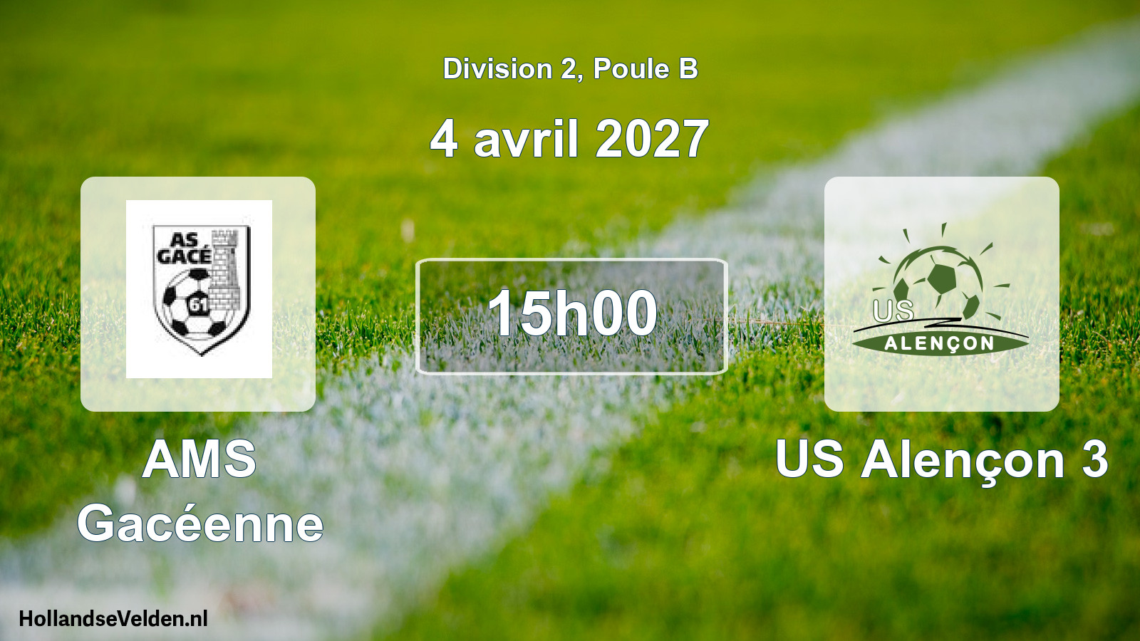 Match programmé: AMS Gacéenne - US Alençon 3 (4 avril 2027)