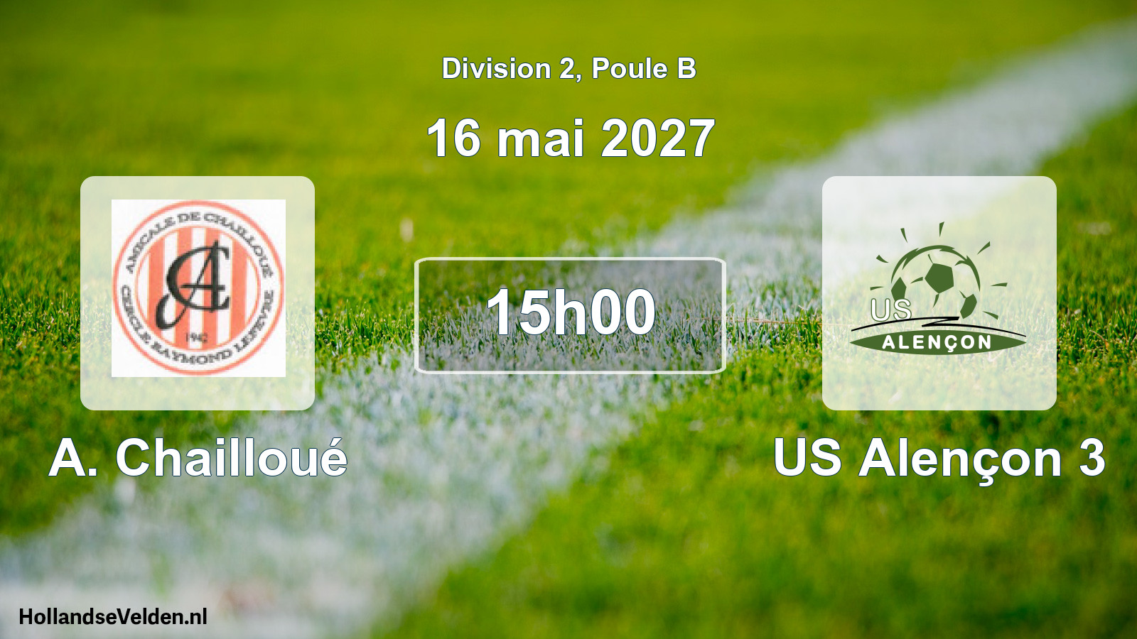 Match programmé: A. Chailloué - US Alençon 3 (16 mai 2027)