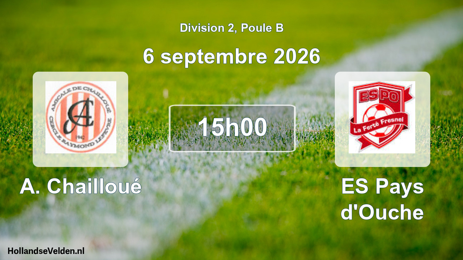 Scheduled Match: A. Chailloué - ES Pays d'Ouche (6 September 2026)