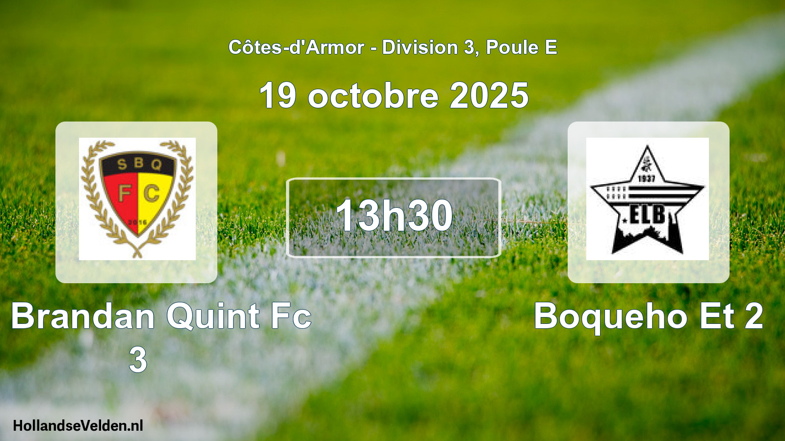 Scheduled Match: St Brandan Quint Fc 3 - Boqueho Et 2 (19 October 2025)