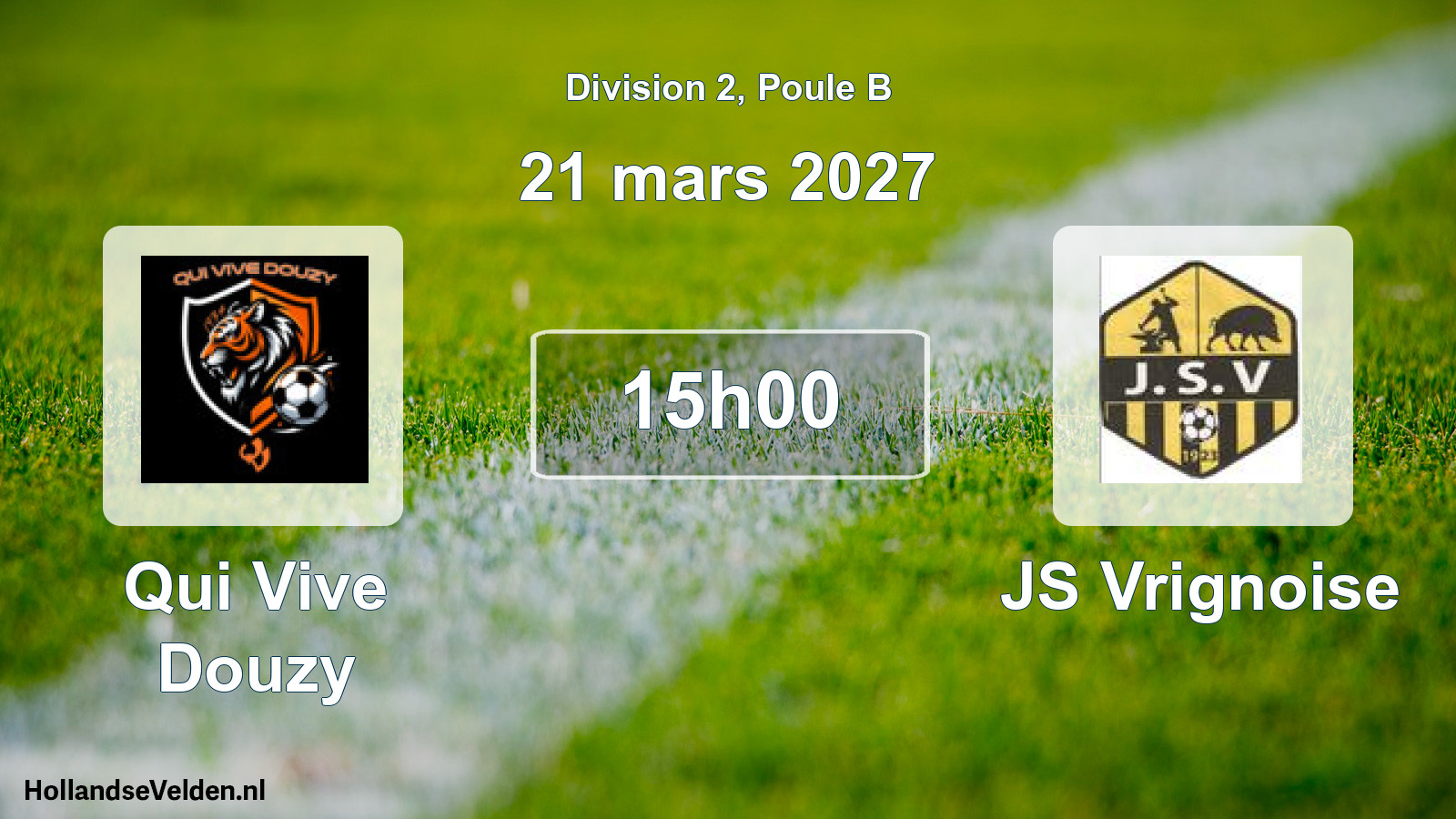 Scheduled Match: Qui Vive Douzy - JS Vrignoise (21 March 2027)