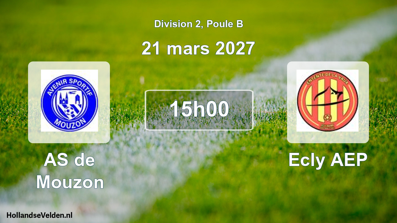 Match programmé: AS de Mouzon - Ecly AEP (21 mars 2027)