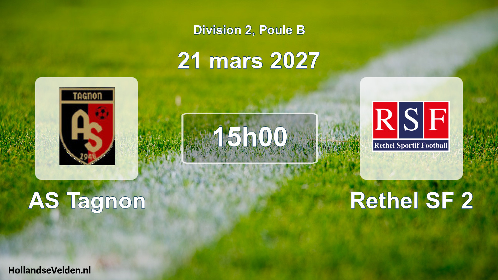Match programmé: AS Tagnon - Rethel SF 2 (21 mars 2027)