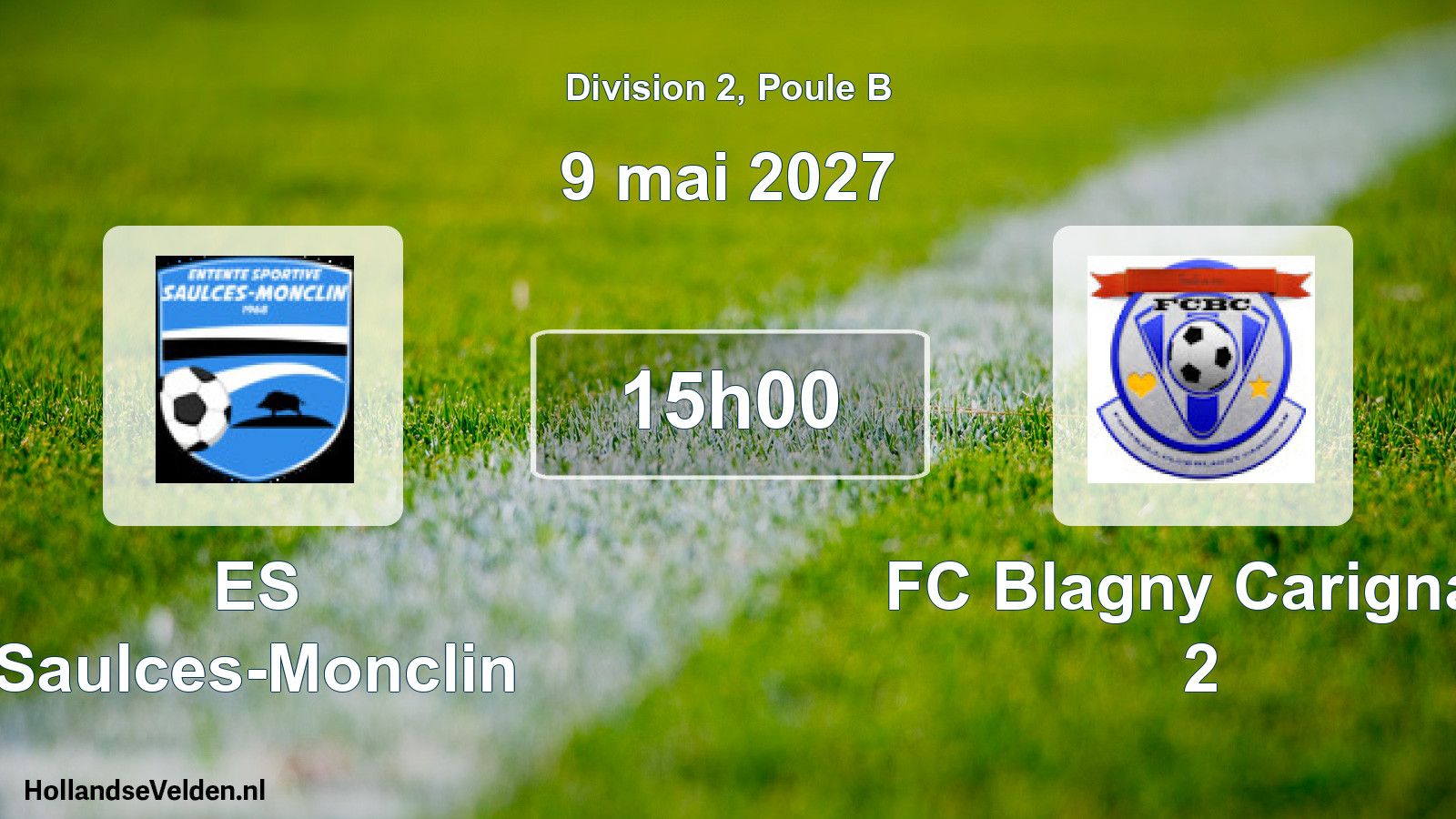 Match programmé: ES Saulces-Monclin - FC Blagny Carignan 2 (9 mai 2027)