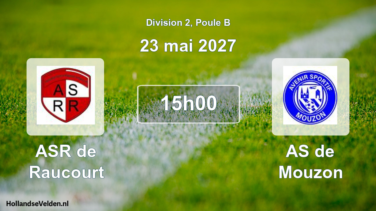 Scheduled Match: ASR de Raucourt - AS de Mouzon (23 May 2027)
