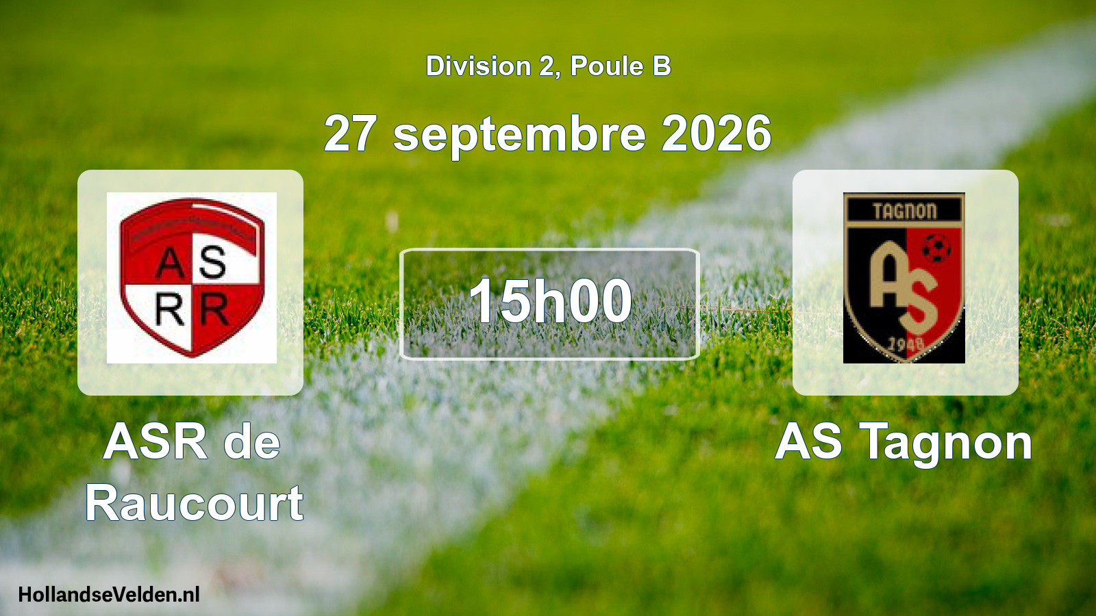 Geplande wedstrijd: ASR de Raucourt - AS Tagnon (27 september 2026)