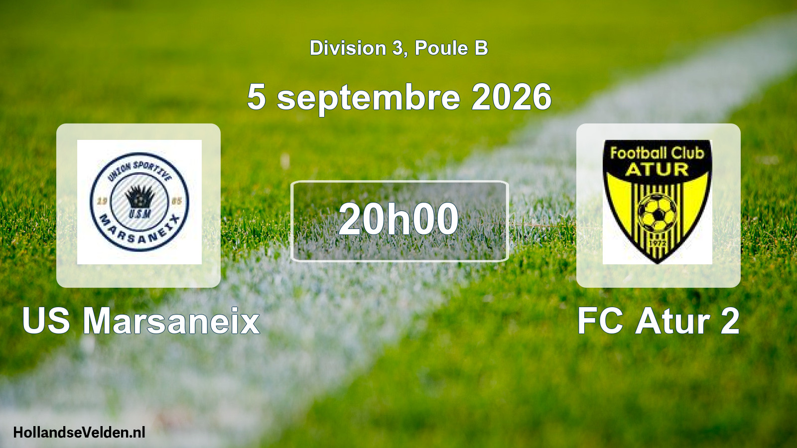 Scheduled Match: US Marsaneix - FC Atur 2 (5 September 2026)