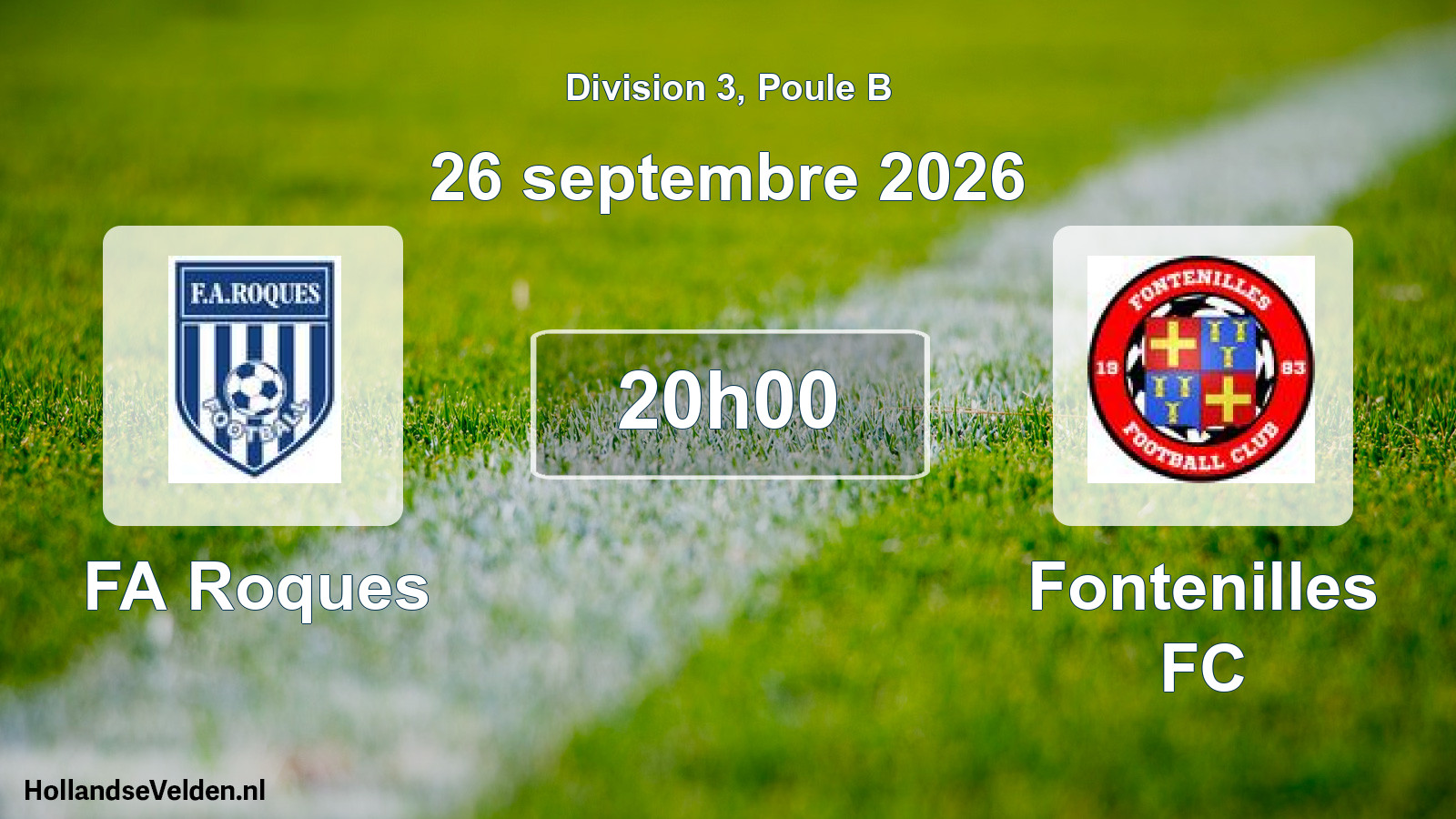 Scheduled Match: FA Roques - Fontenilles FC (26 September 2026)