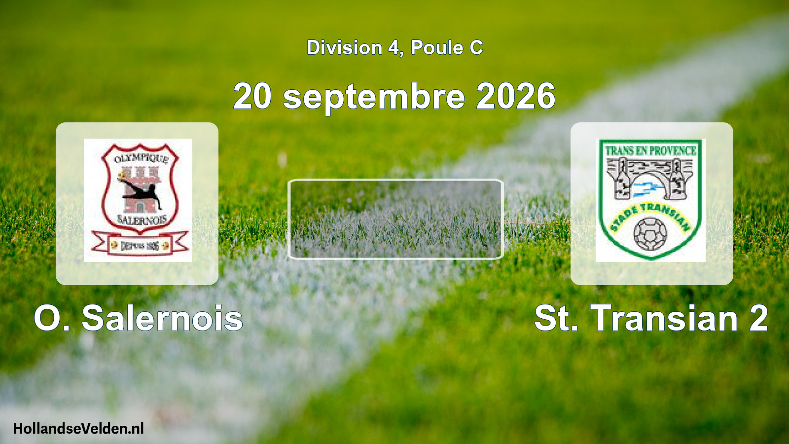 Geplande wedstrijd: O. Salernois - St. Transian 2 (20 september 2026)