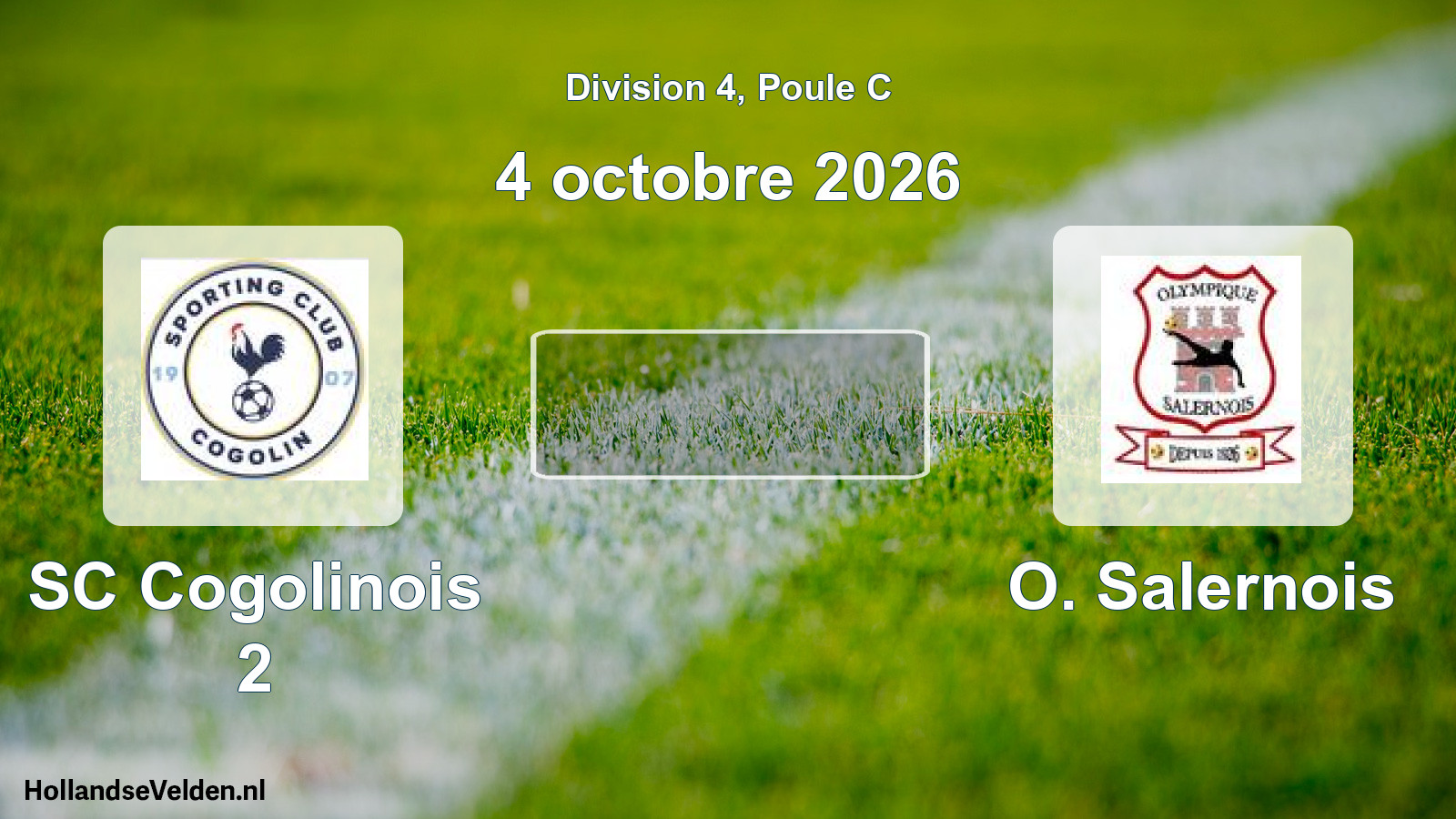 Scheduled Match: SC Cogolinois 2 - O. Salernois (4 October 2026)