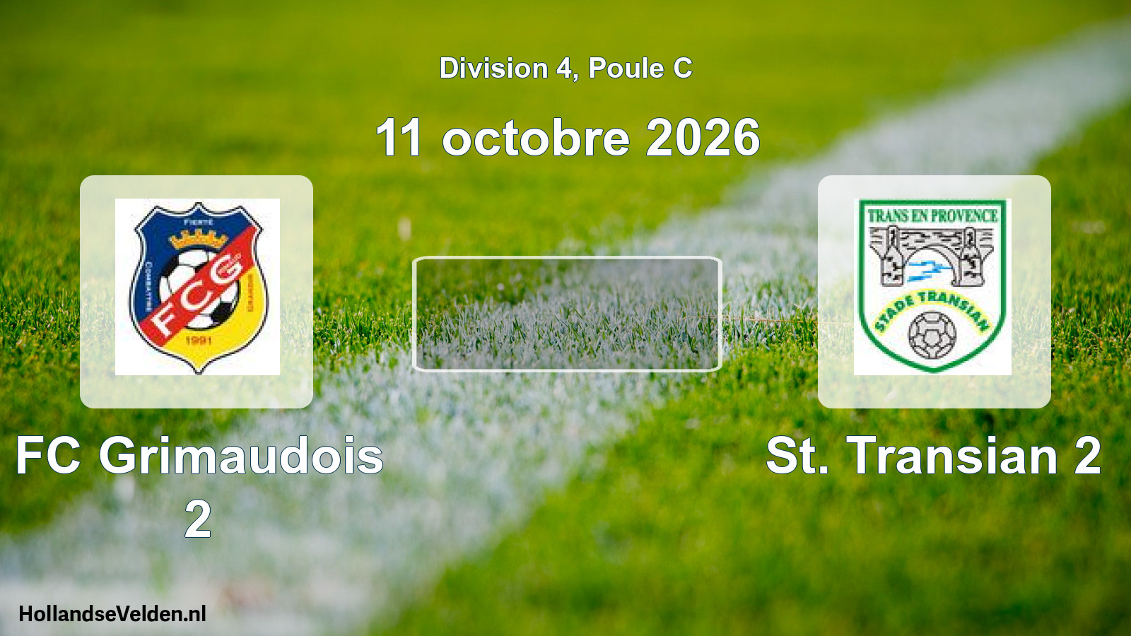 Match programmé: FC Grimaudois 2 - St. Transian 2 (11 octobre 2026)