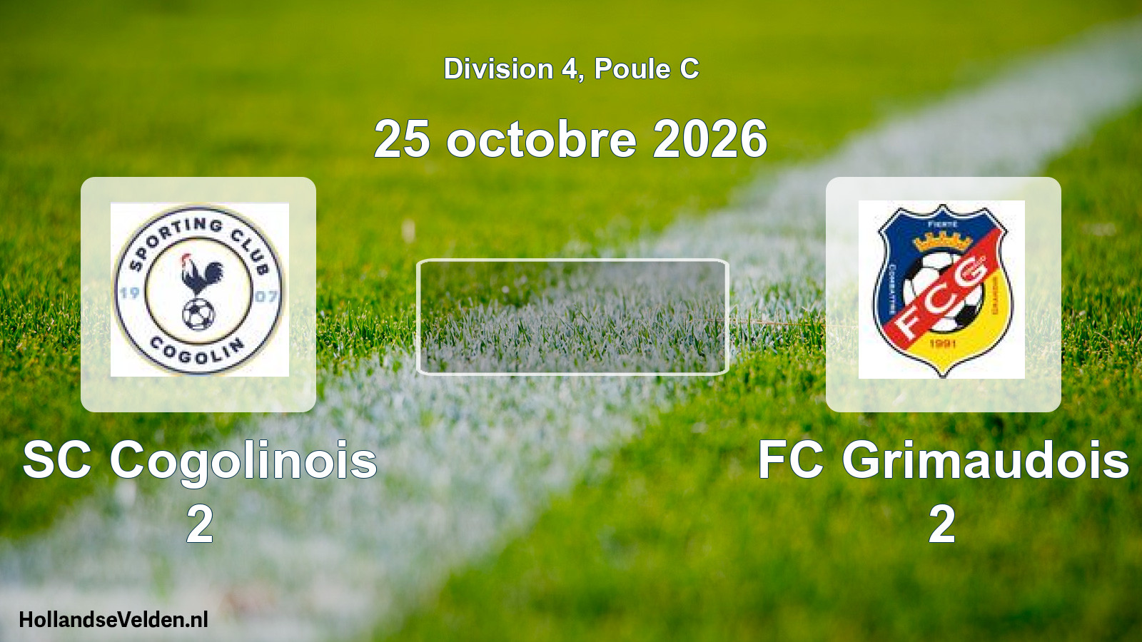 Scheduled Match: SC Cogolinois 2 - FC Grimaudois 2 (25 October 2026)