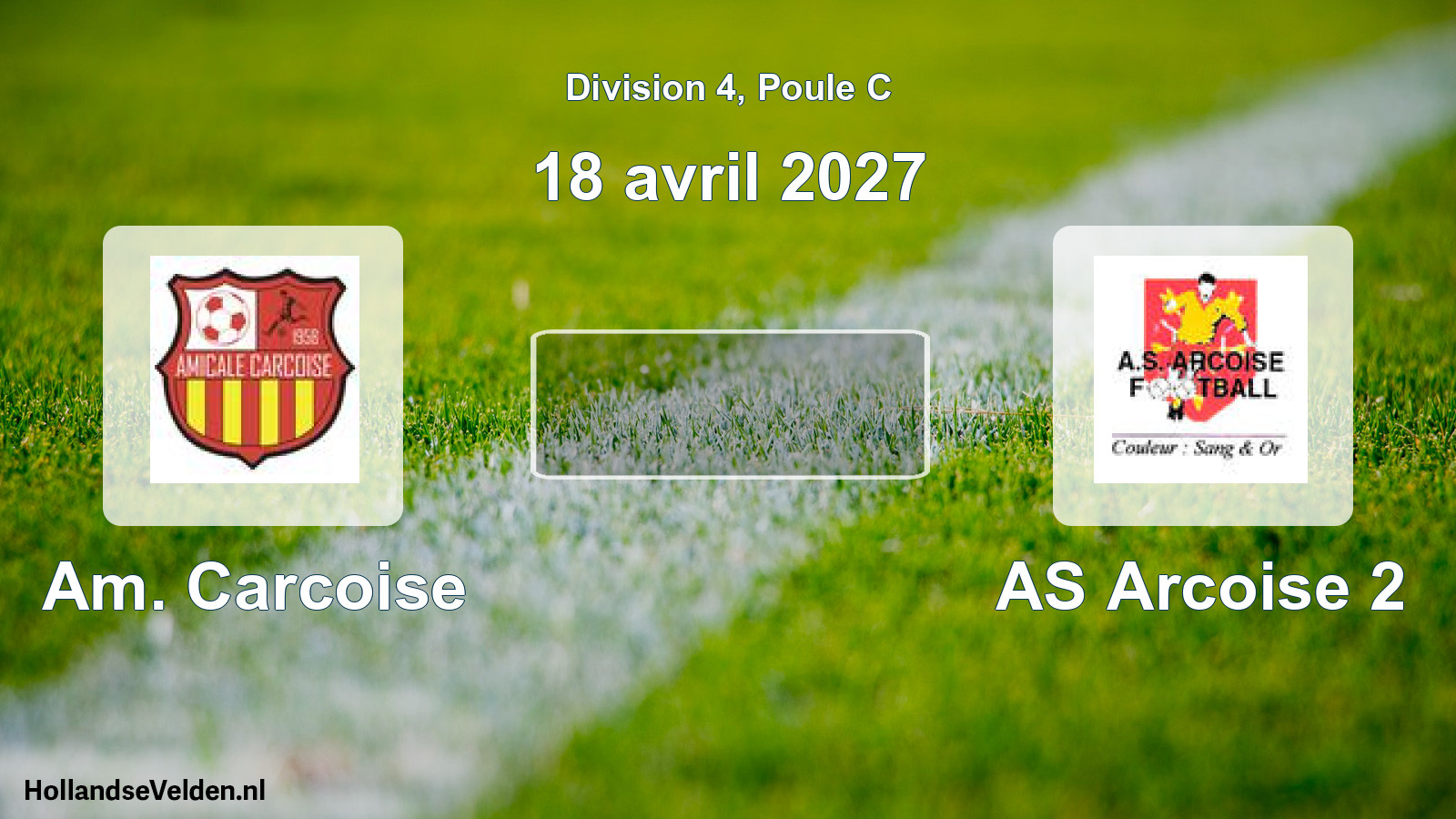 Match programmé: Am. Carcoise - AS Arcoise 2 (18 avril 2027)