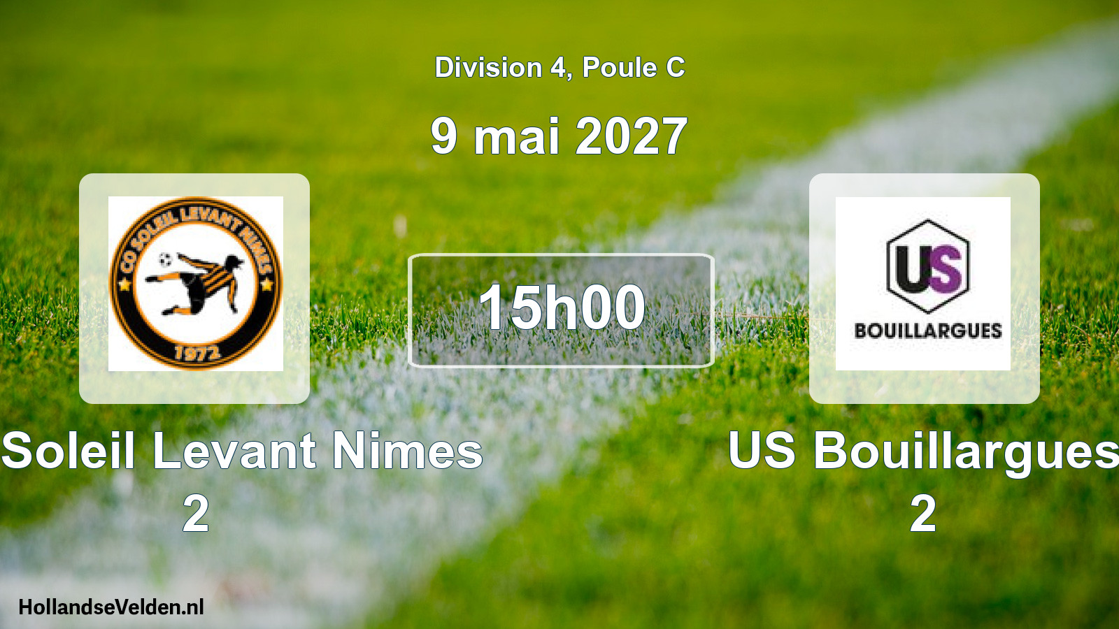 Match programmé: CO Soleil Levant Nimes 2 - US Bouillargues 2 (9 mai 2027)