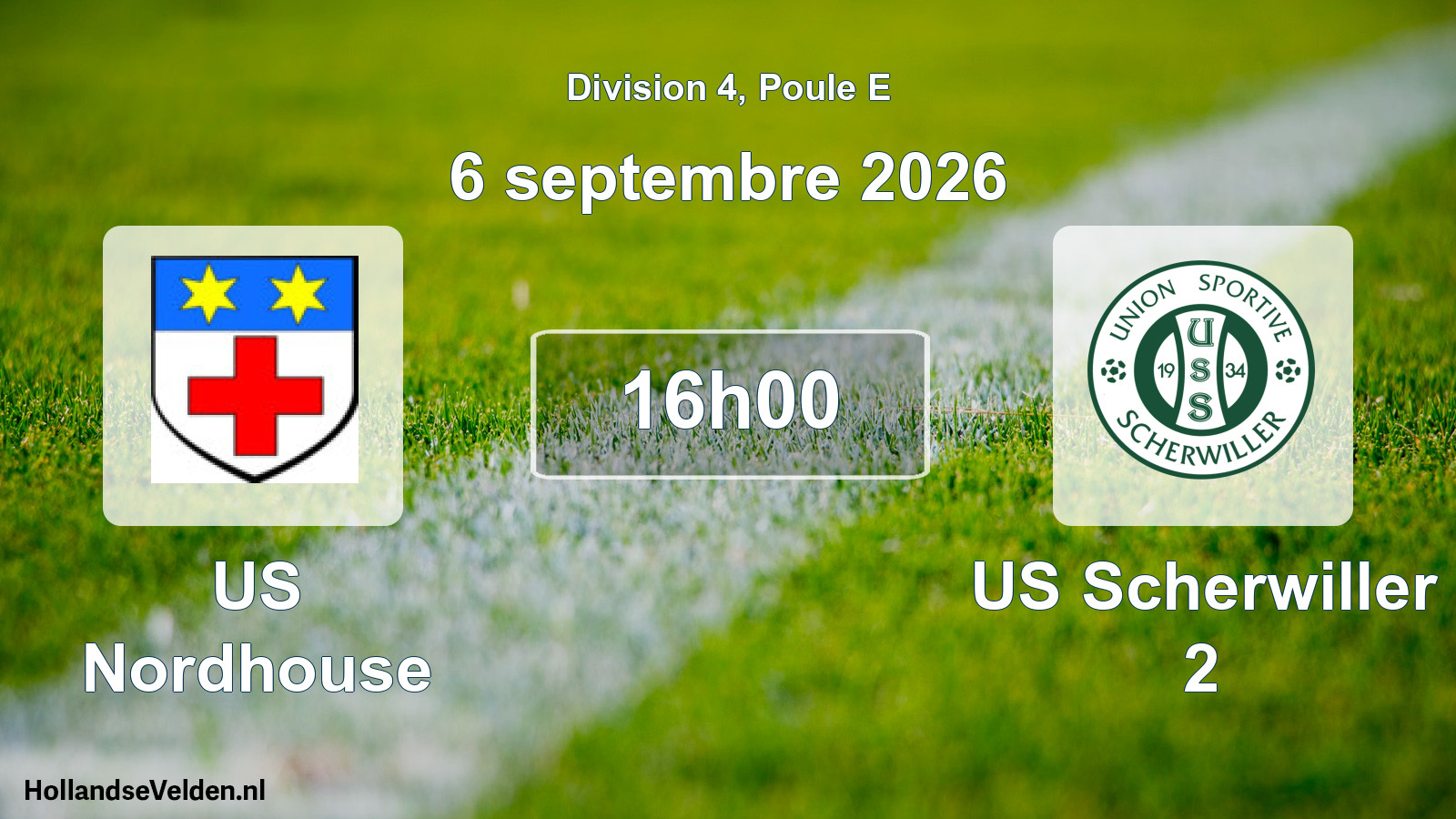 Match programmé: US Nordhouse - US Scherwiller 2 (6 septembre 2026)