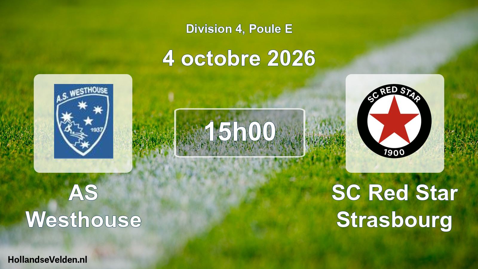 Scheduled Match: AS Westhouse - SC Red Star Strasbourg (4 October 2026)