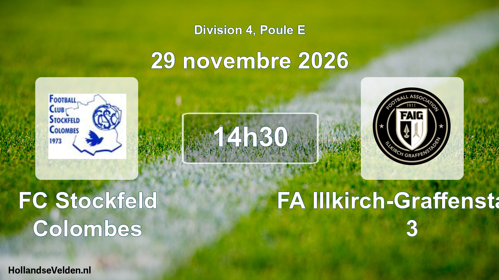 Scheduled Match: FC Stockfeld Colombes - FA Illkirch-Graffenstaden 3 (29 November 2026)