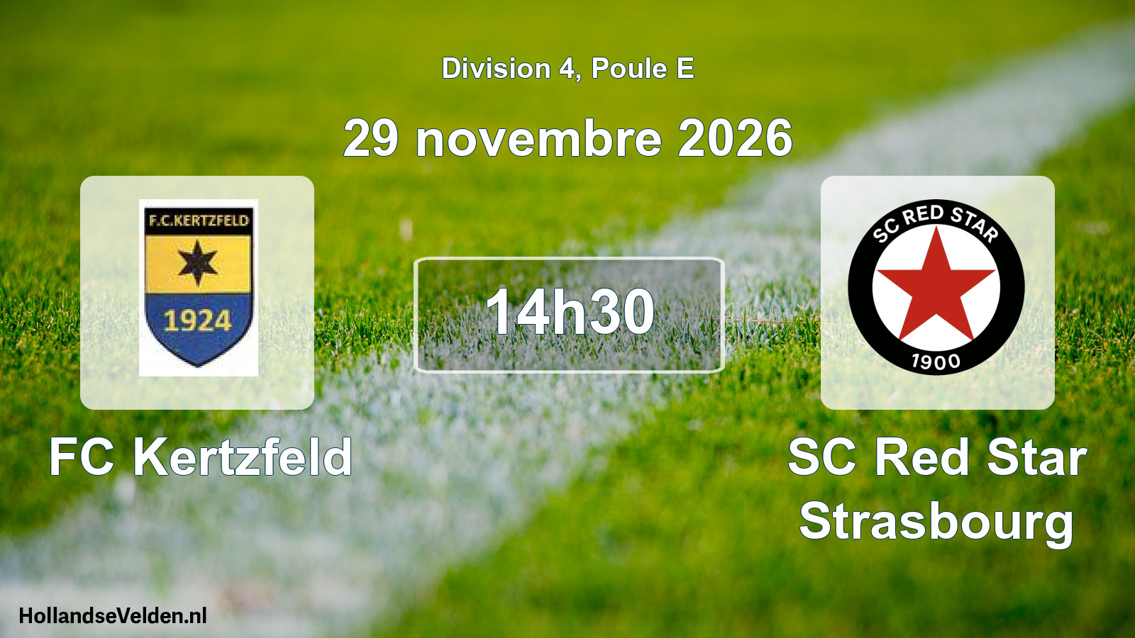 Scheduled Match: FC Kertzfeld - SC Red Star Strasbourg (29 November 2026)