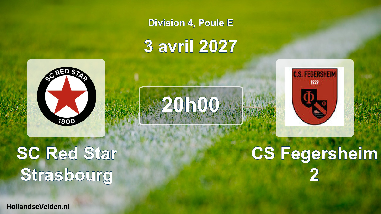 Scheduled Match: SC Red Star Strasbourg - CS Fegersheim 2 (3 April 2027)