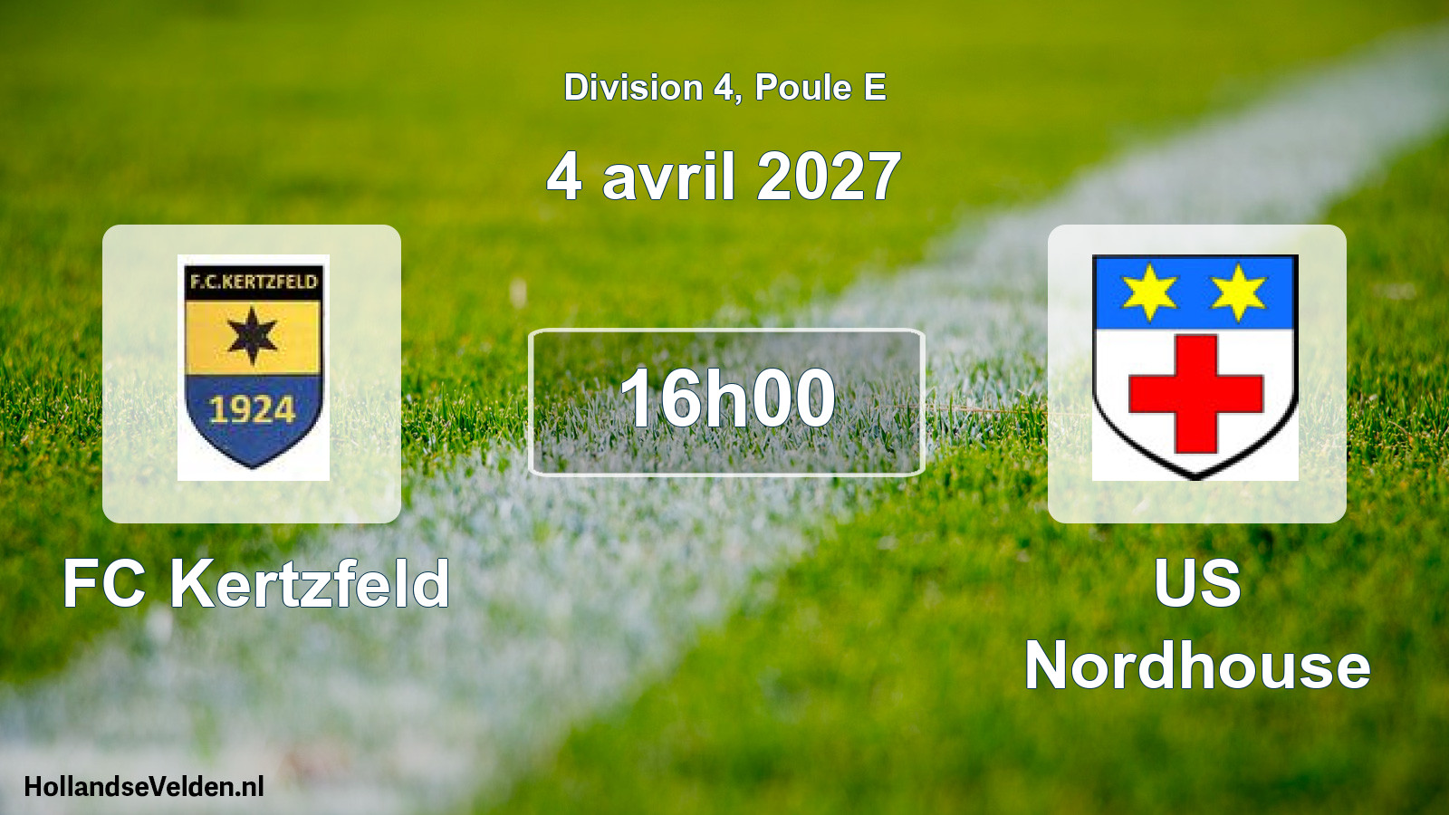 Scheduled Match: FC Kertzfeld - US Nordhouse (4 April 2027)