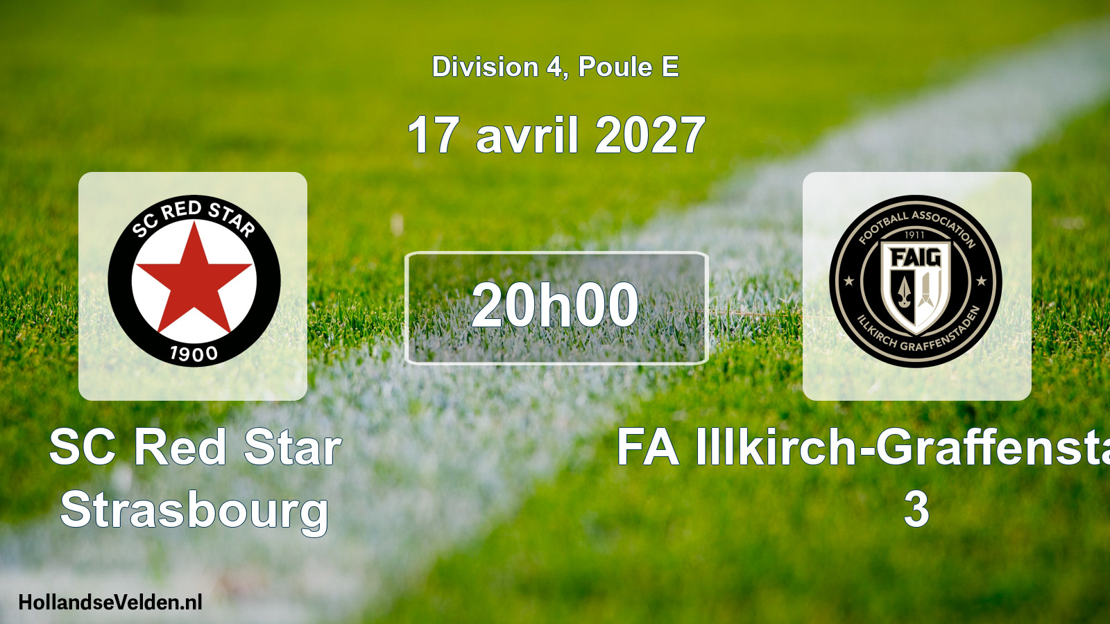Scheduled Match: SC Red Star Strasbourg - FA Illkirch-Graffenstaden 3 (17 April 2027)
