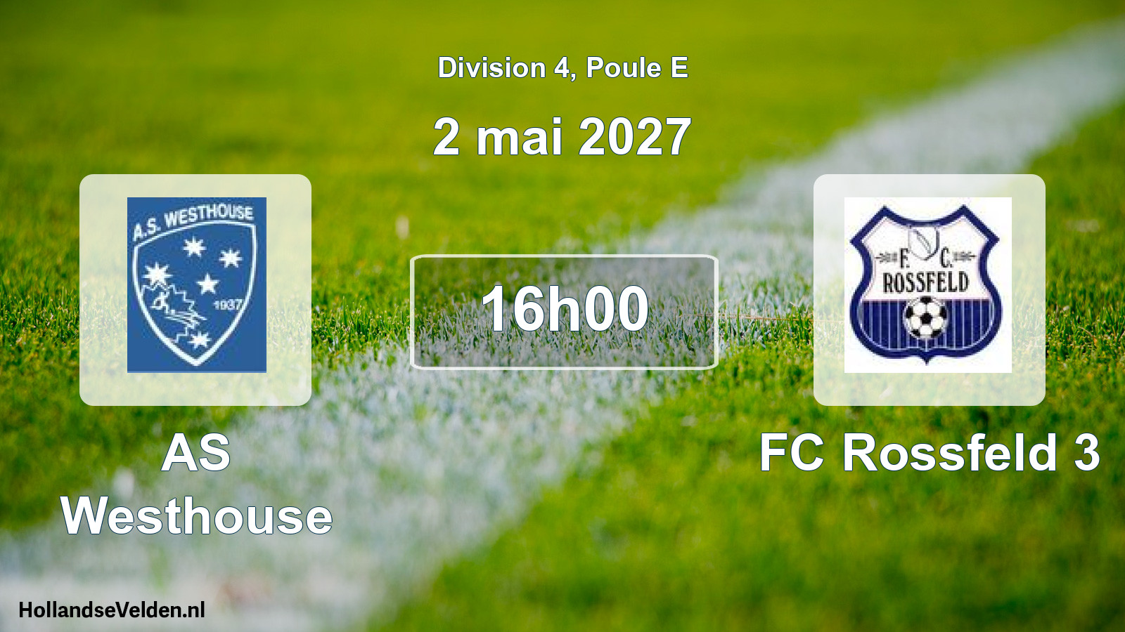 Match programmé: AS Westhouse - FC Rossfeld 3 (2 mai 2027)