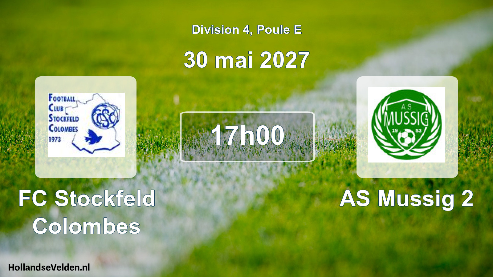 Scheduled Match: FC Stockfeld Colombes - AS Mussig 2 (30 May 2027)