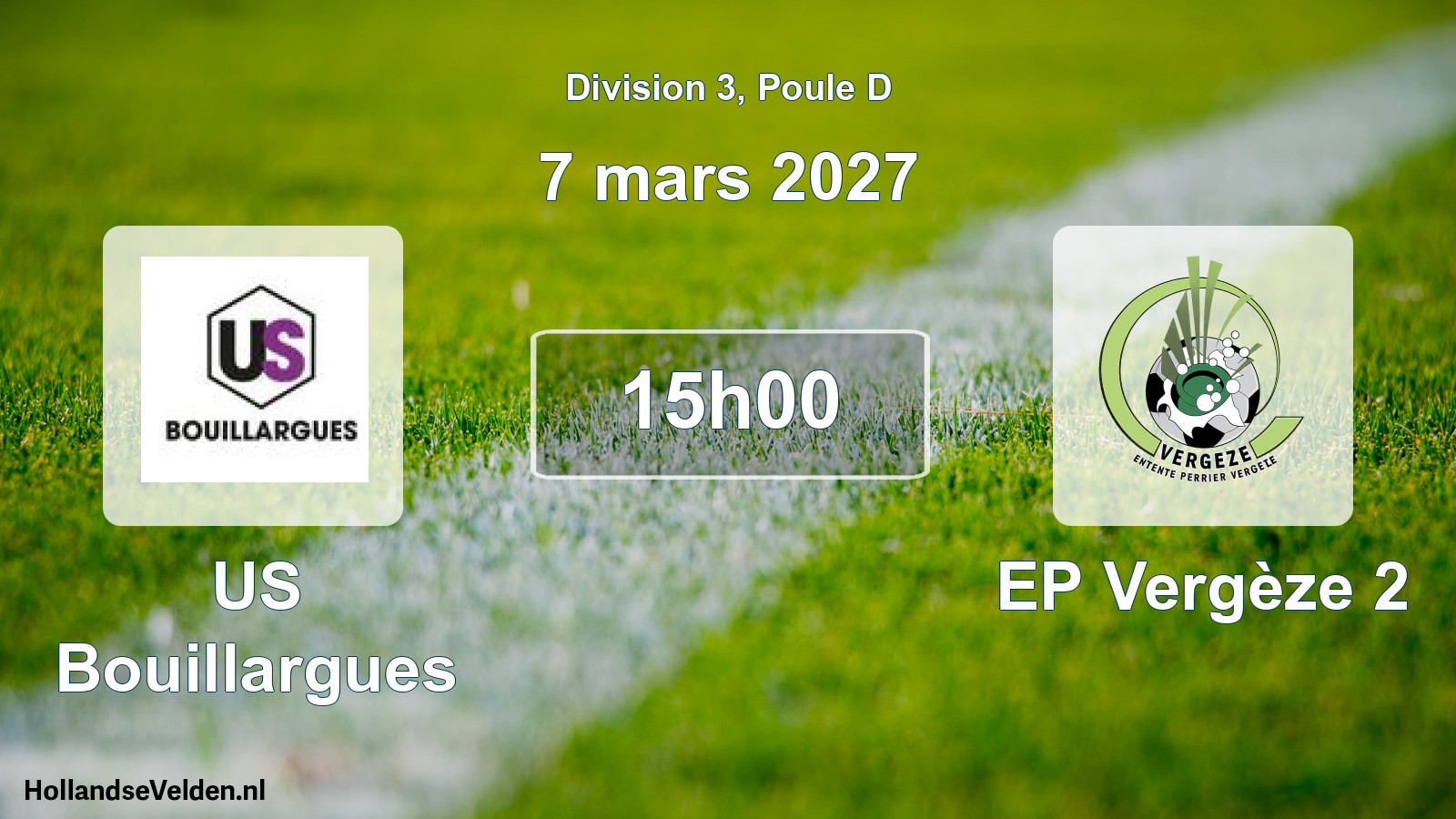 Match programmé: US Bouillargues - EP Vergèze 2 (7 mars 2027)