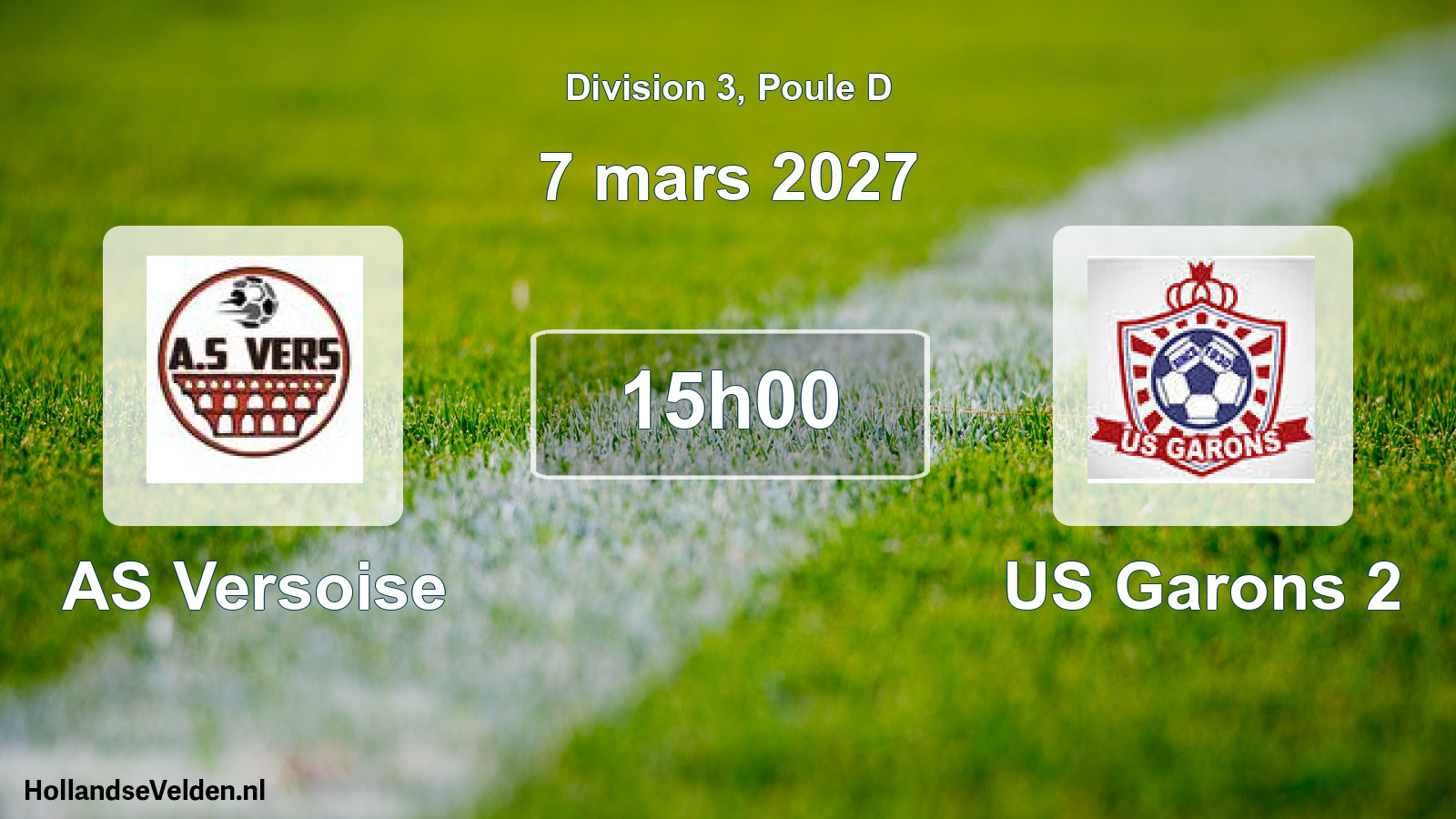 Match programmé: AS Versoise - US Garons 2 (7 mars 2027)