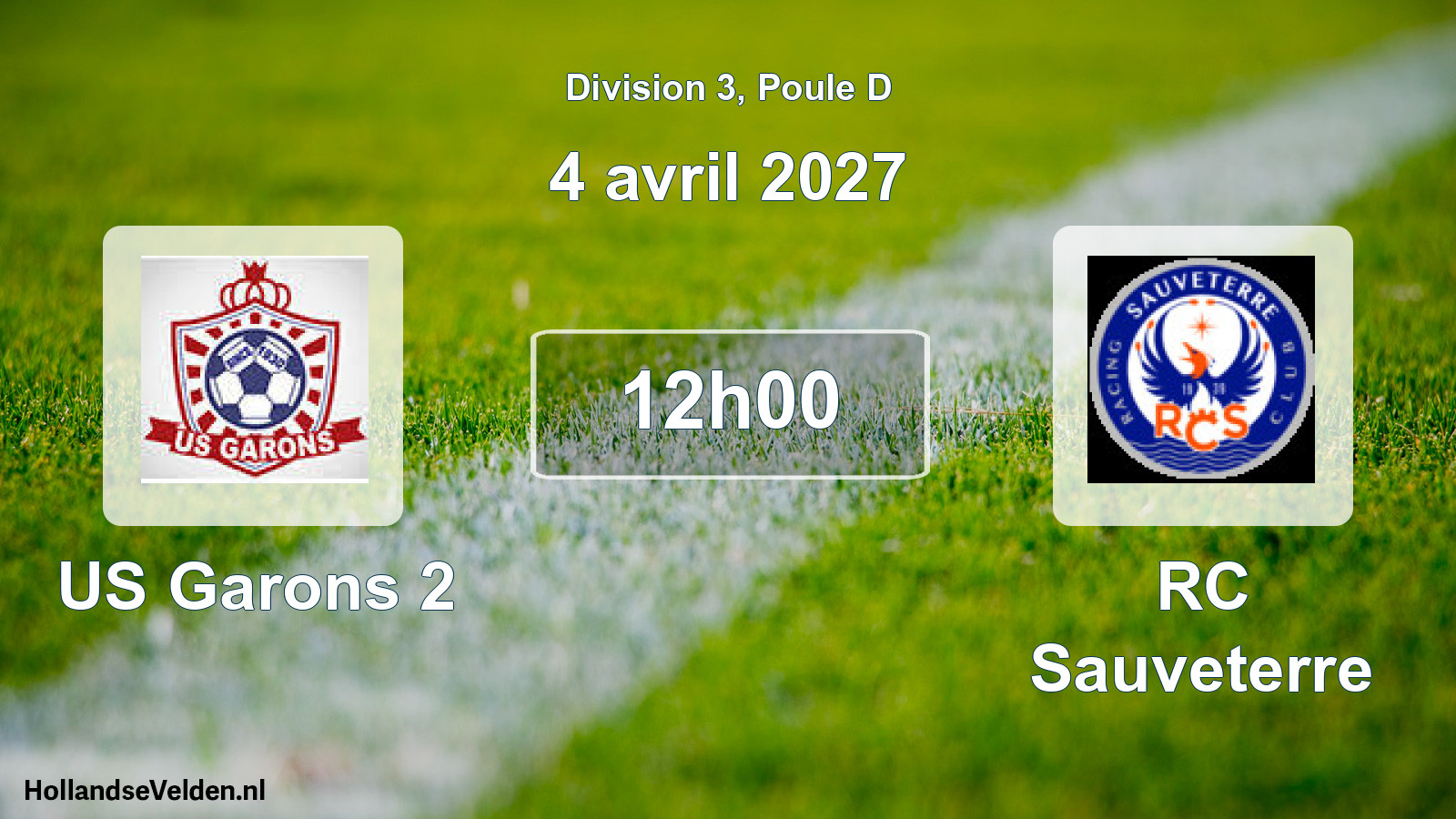 Match programmé: US Garons 2 - RC Sauveterre (4 avril 2027)