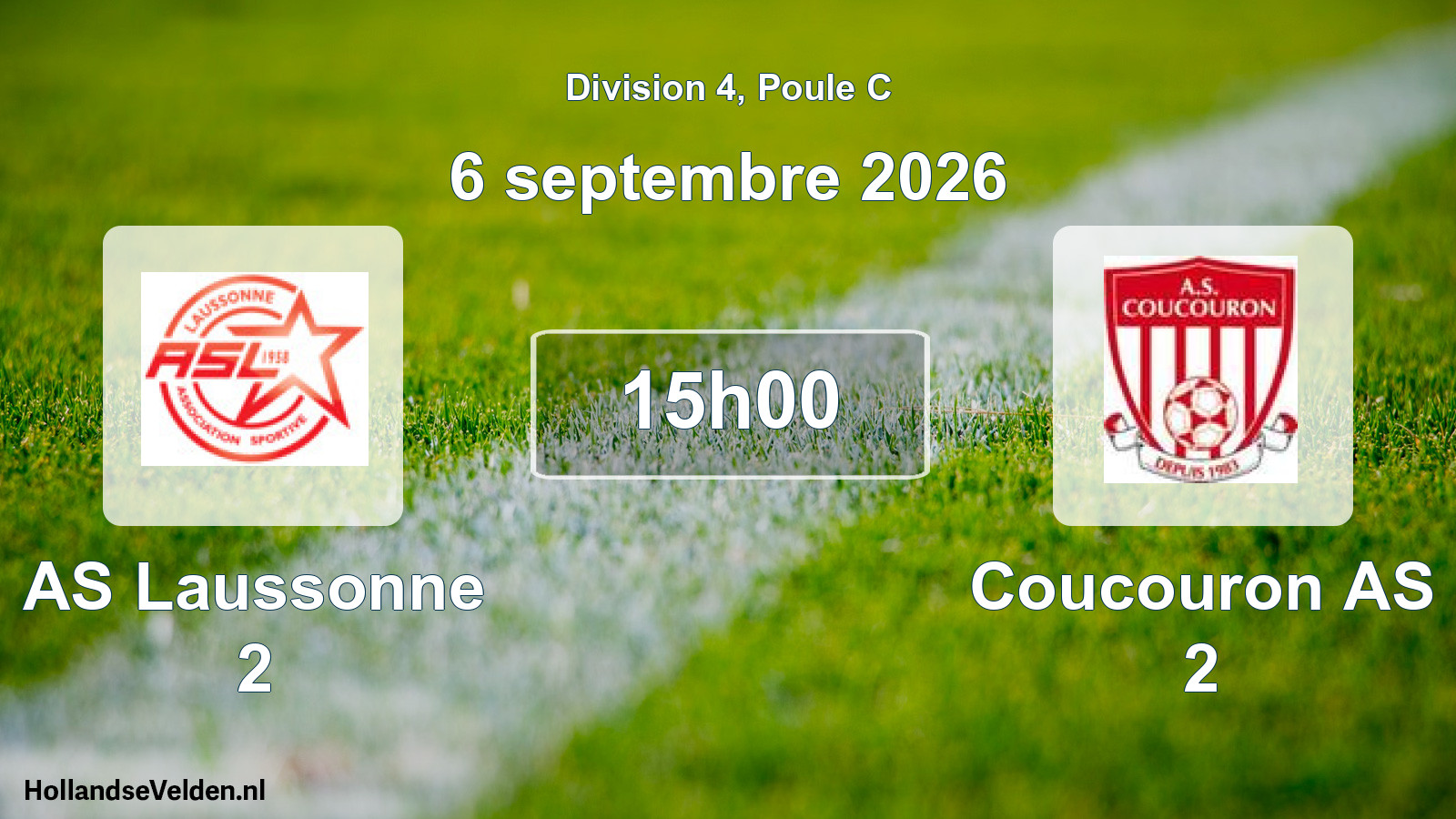Match programmé: AS Laussonne 2 - Coucouron AS 2 (6 septembre 2026)