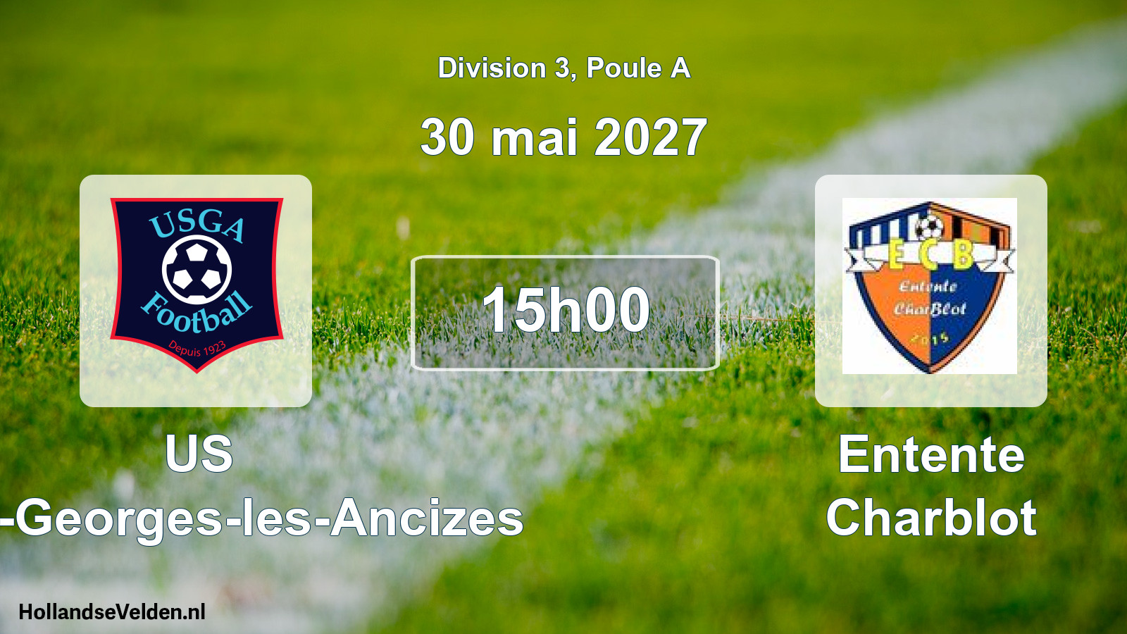 Match programmé: US Saint-Georges-les-Ancizes - Entente Charblot (30 mai 2027)