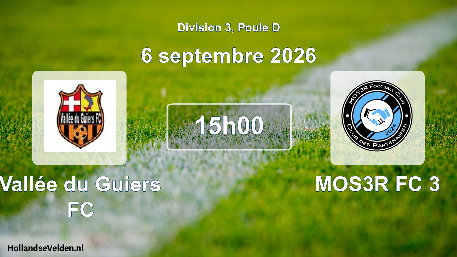 Scheduled Match: Vallée du Guiers FC - MOS3R FC 3 (6 September 2026)