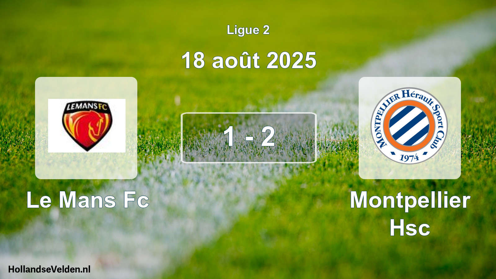 Gespeelde wedstrijd: Le Mans Fc - Montpellier Hsc 1 - 2 (18 augustus 2025)