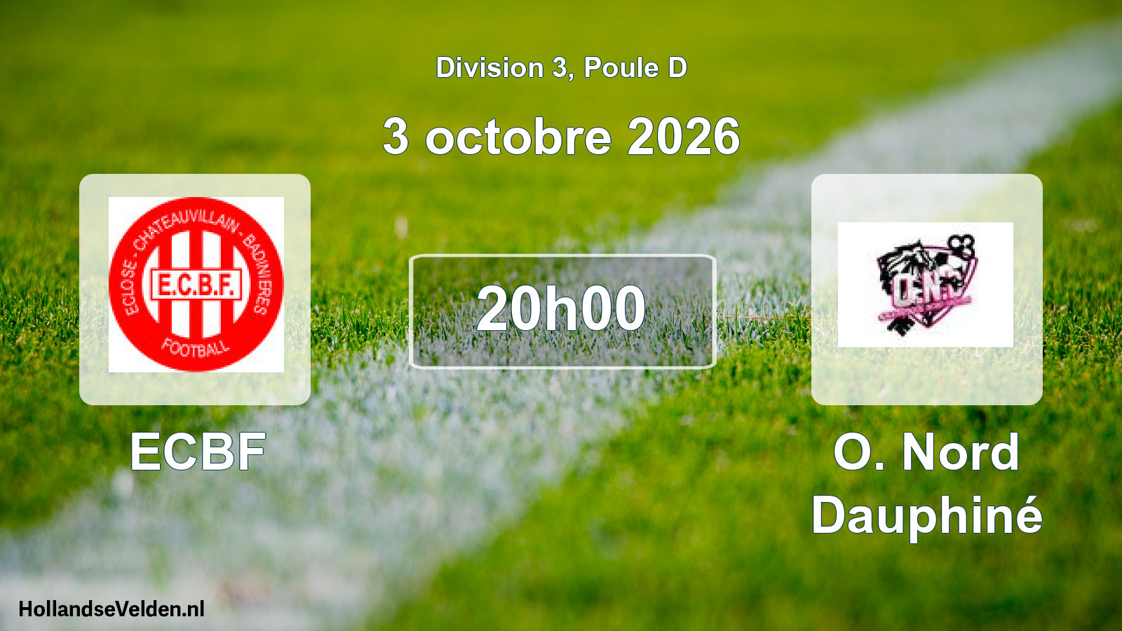 Scheduled Match: ECBF - O. Nord Dauphiné (3 October 2026)